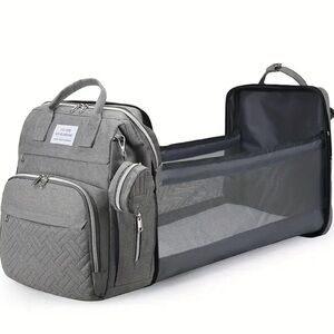 MULTIFUNCTIONAL DIAPER BAG WITH CHANGING PAD ON THE GO